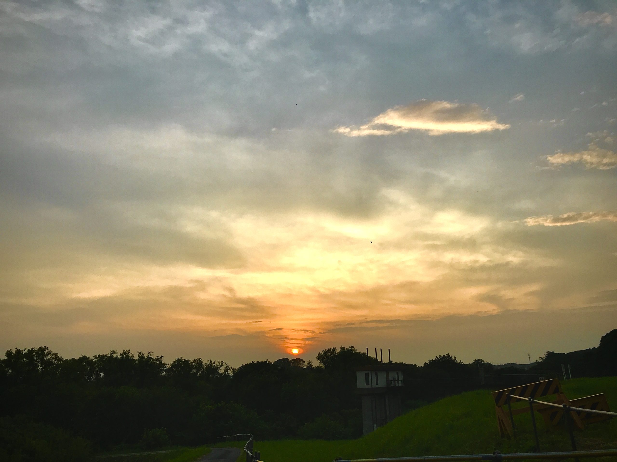 さわやかな夕焼けです。