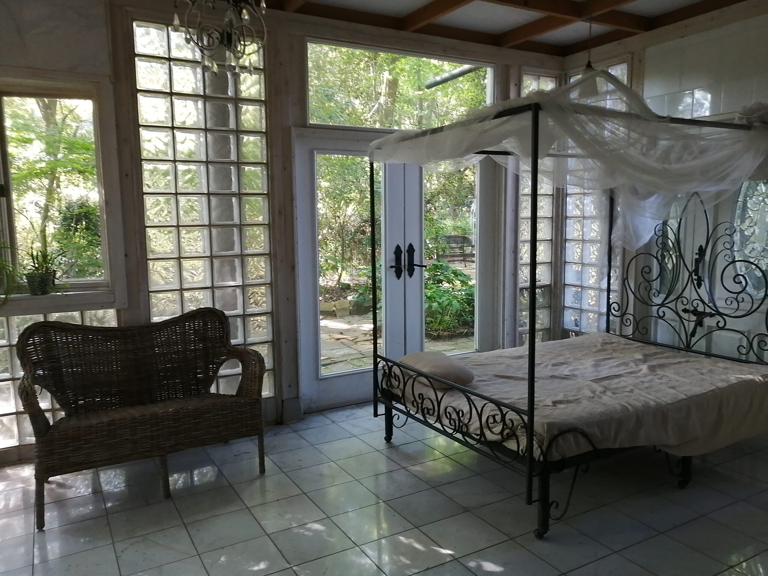 森の中で眠り、天使の夢を見ます。